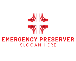 Medical First Aid Cross  logo design