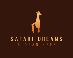 Safari Baby Giraffe logo design