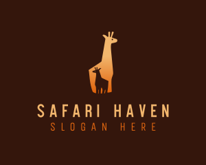 Safari Baby Giraffe logo design