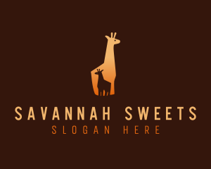 Safari Baby Giraffe logo design