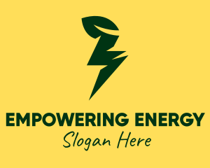 Lightning Leaf Voltage logo design