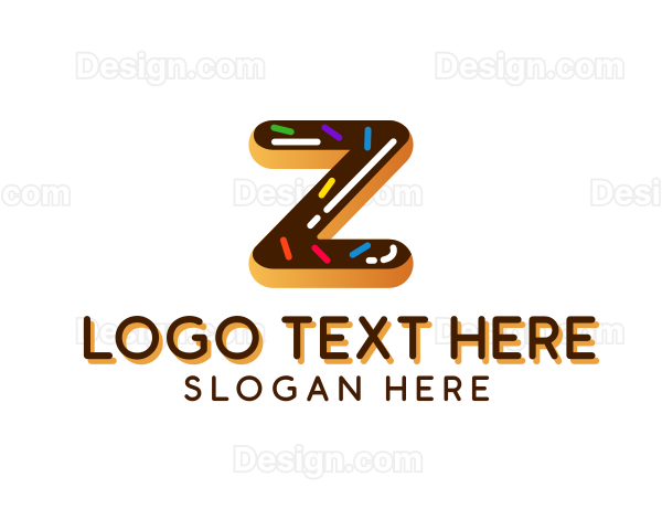 Donut Bakery Letter Z Logo