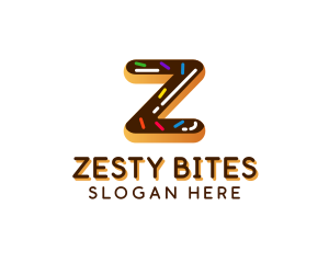 Donut Bakery Letter Z logo design