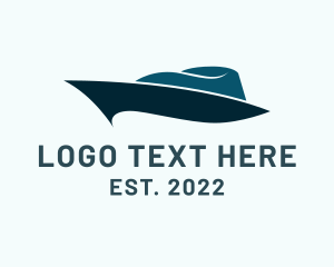 Luxury Boat Yacht Cruise logo design