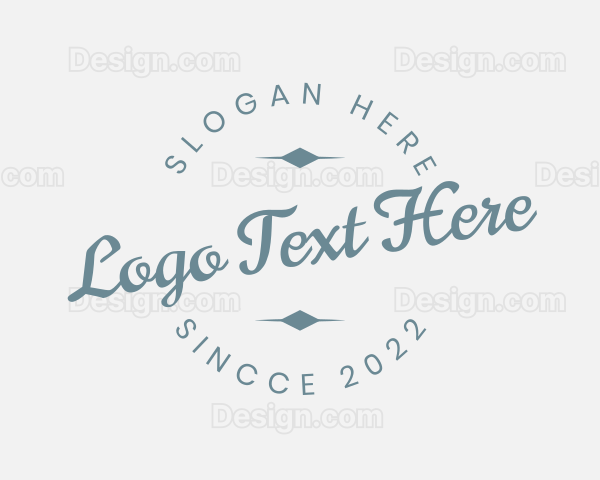 Cursive Retro Firm Logo