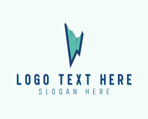 Mountain Hiking Letter W logo