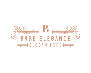 Floral Luxury Salon logo design