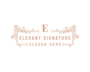 Floral Luxury Salon logo design