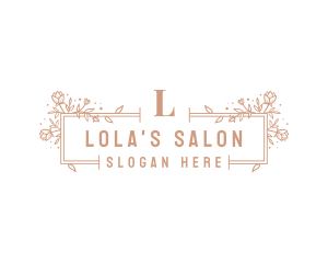 Floral Luxury Salon logo design