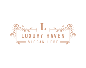 Floral Luxury Salon logo design