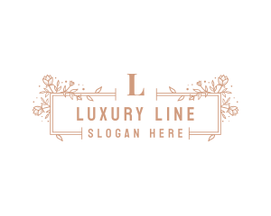 Floral Luxury Salon logo design