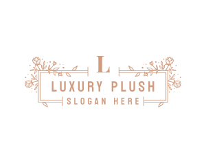 Floral Luxury Salon logo design