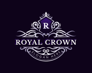 Luxury Crown Shield logo design