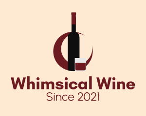 Brandy Wine Bottle  logo design