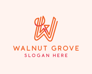 Generic Cursive Letter W logo design