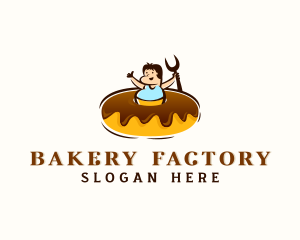 Donut Bakery Pastry logo design