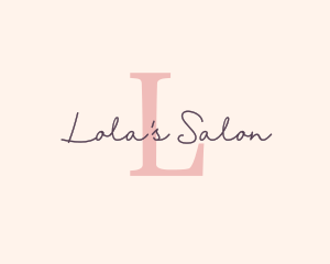 Feminine Beauty Salon Cosmetics logo design