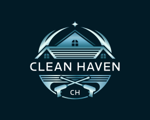 Roof Cleaning Power Wash logo design