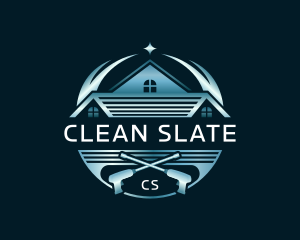 Roof Cleaning Power Wash logo design