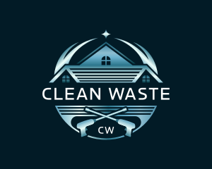 Roof Cleaning Power Wash logo design