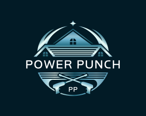 Roof Cleaning Power Wash logo design