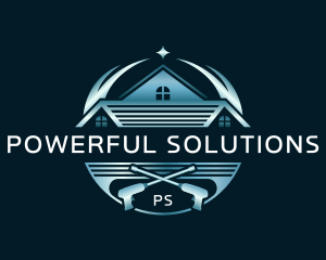 Roof Cleaning Power Wash logo design