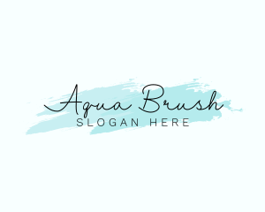 Signature Brush Wordmark logo design