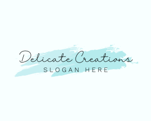 Signature Brush Wordmark logo design