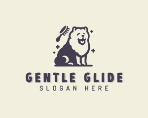 Comb Dog Pet Grooming logo design