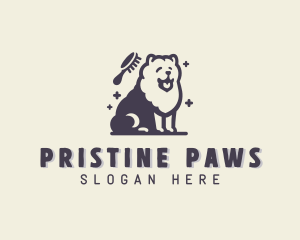 Comb Dog Pet Grooming logo design