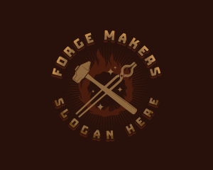 Blacksmith Hammer Tong logo