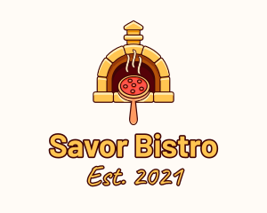 Pizzeria Pizza Oven logo design