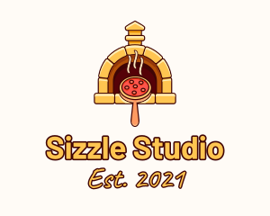 Pizzeria Pizza Oven logo design