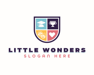 Kindergarten Learning Preschool logo design