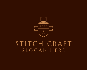 Tailoring Hat Banner logo design