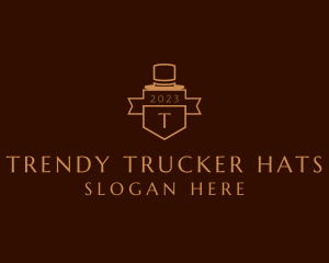 Tailoring Hat Banner logo design