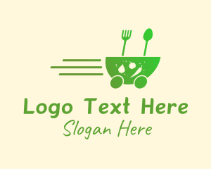 Vegetarian - Fast Vegetarian Food logo design