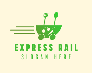 Fast Vegetarian Food logo design