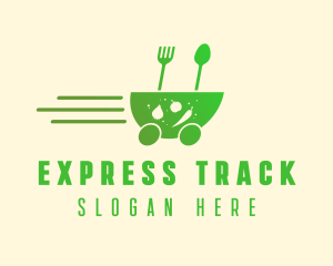 Fast Vegetarian Food logo design