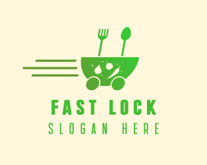 Fast Vegetarian Food logo design