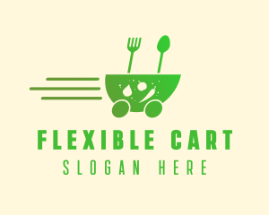 Fast Vegetarian Food logo design