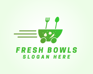 Fast Vegetarian Food logo design