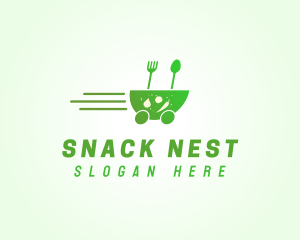 Fast Vegetarian Food logo design