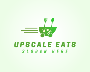 Fast Vegetarian Food logo design