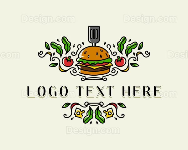 Burger Gourmet Cuisine Logo