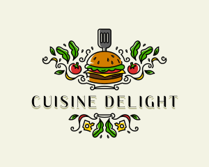 Burger Gourmet Cuisine logo design