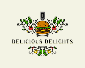 Burger Gourmet Cuisine logo design