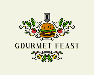 Burger Gourmet Cuisine logo design