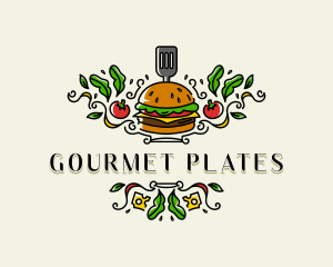 Burger Gourmet Cuisine logo design