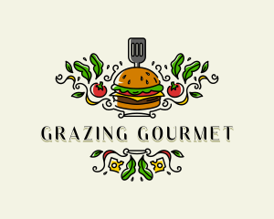 Burger Gourmet Cuisine logo design